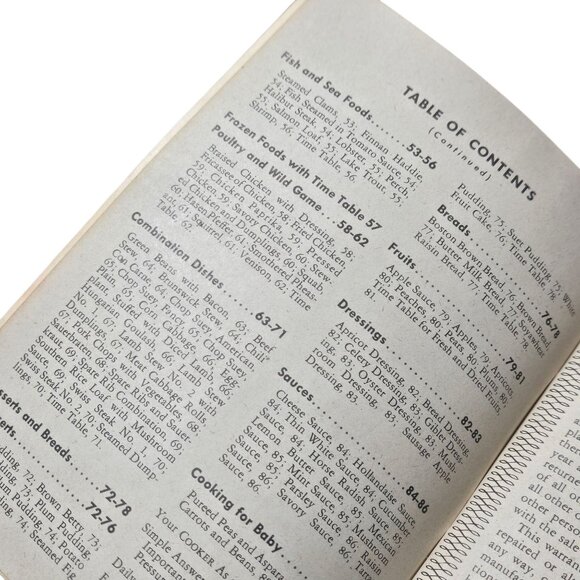 Wards Magic Seal Cookbook Supreme Pressure Sauce Pan Recipe Book 1950s Booklet - Picture 6 of 13